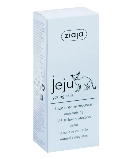 ZIAJA Крем-мусс увлажняющий для лица SPF10, 50мл (1)