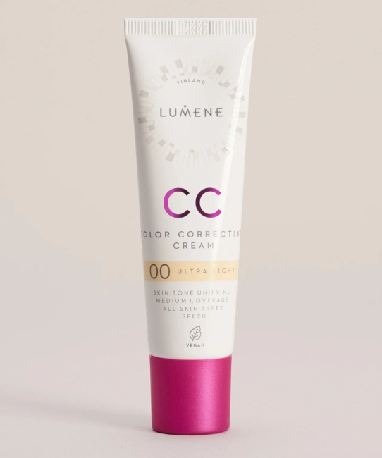 Lumene CC крем "Абсолютное совершенство" SPF 20, тон Фарфоровый/ тон ULTRA LIGHT, 30мл (3)