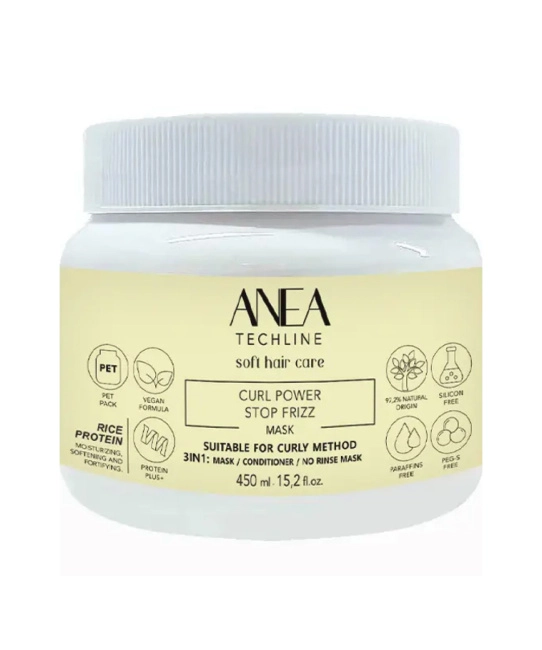 ANEA ANEA Маска для кудрей, стоп фризз Curl Power Stop Frizz Mask, 450 мл, 450мл