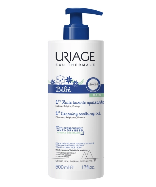 Uriage Первое успокаивающее очищающее масло BEBE 1ERE HUILE LAVANTE, 500мл