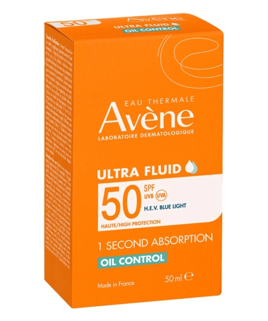 AVENE Ультралегкий солнцезащитный флюид для лица матирующий SPF 50, 50мл (2)