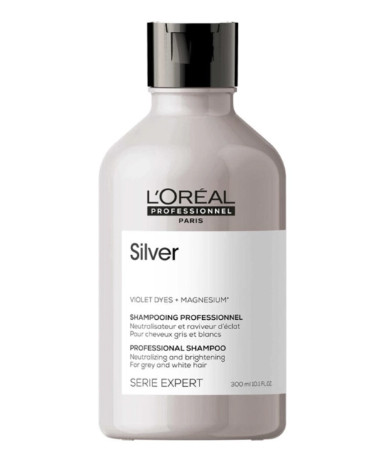 L'Oreal Professionnel Шампунь для блеска седых и обесцвеченных волос Silver Serie Expert, 300мл