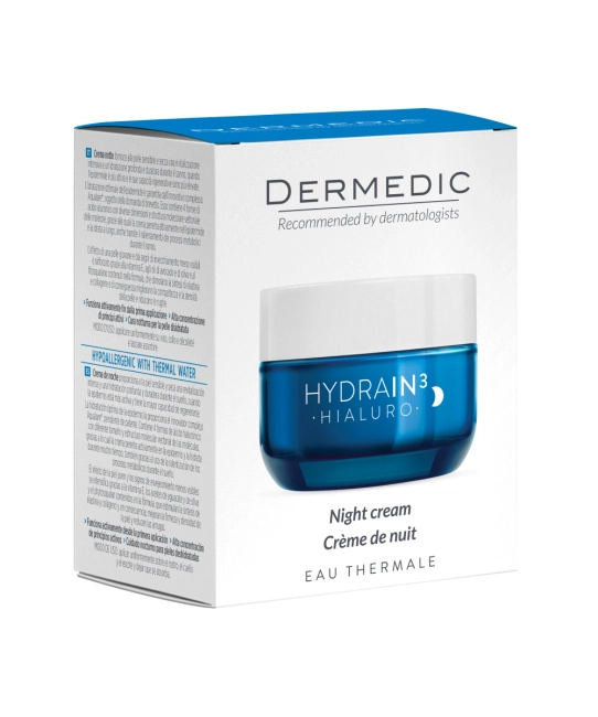 Dermedic Крем для лица ночной HYDRAIN3 HIALURO, 50мл (5)