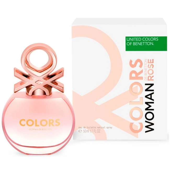 Benetton Туалетная вода для женщин Colors Rose, 50мл
