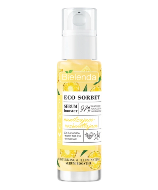 Bielenda Сыворотка увлажняющая с эффектом осветления ECO SORBET Pineapple, 30мл