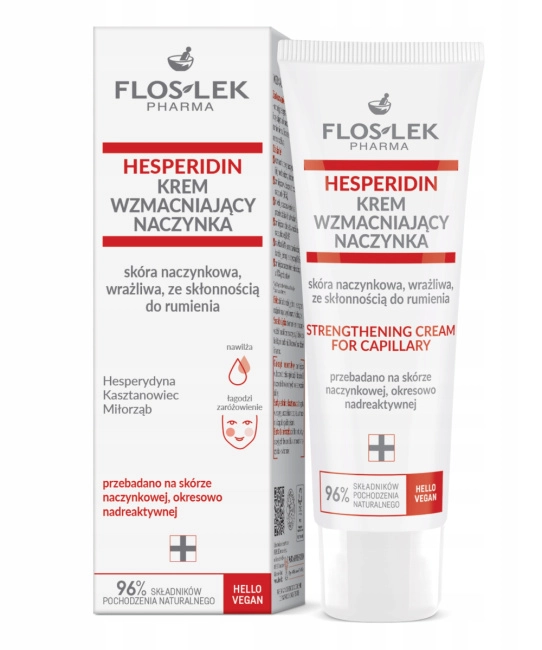 Floslek Крем для лица, шеи и декольте HESPERIDIN strengthening cream for capillafy, 50мл (1)
