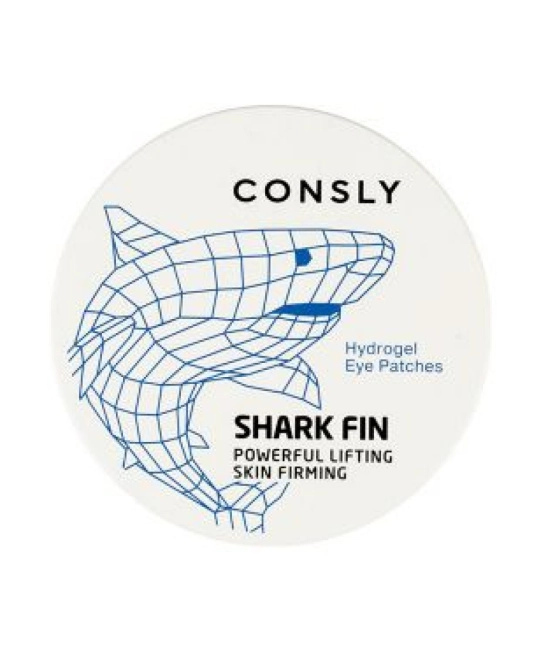 Consly Гидрогелевые патчи для области вокруг глаз с экстрактом акульего плавника, 60шт