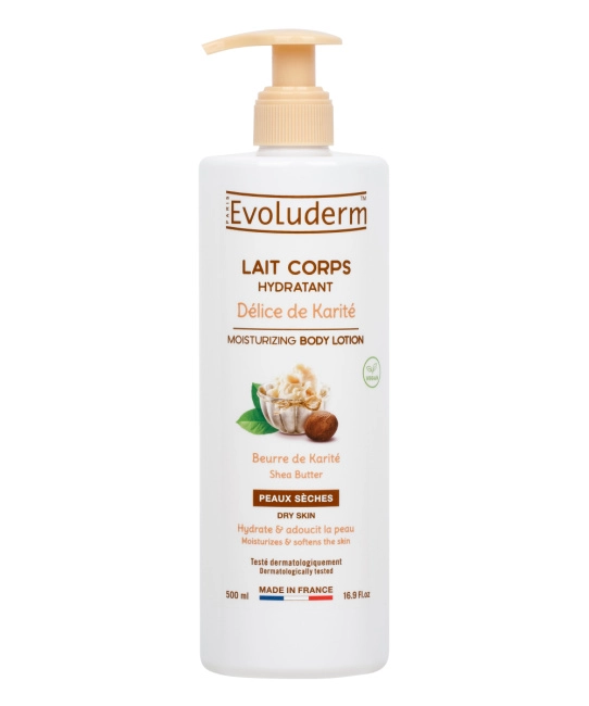 Evoluderm Лосьон для тела увлажняющий с маслом Ши, 500мл