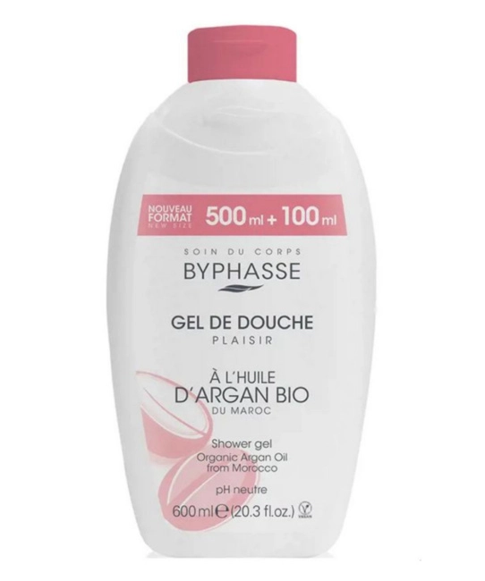 BYPHASSE Гель для душа Аргановое Масло PLAISIR, 600мл