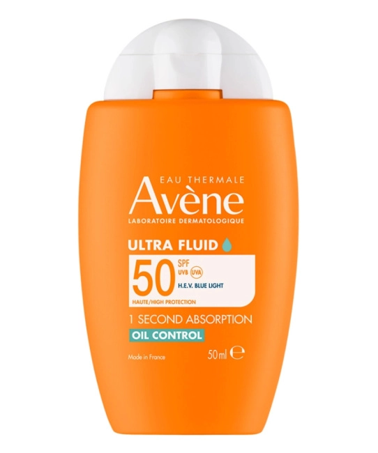 AVENE Ультралегкий солнцезащитный флюид для лица матирующий SPF 50, 50мл
