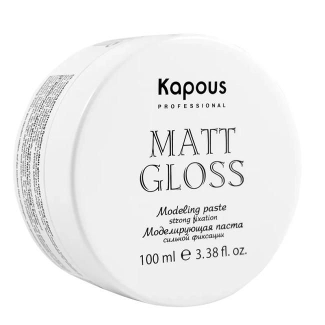 Kapous Моделирующая паста для волос сильной фиксации Matt Gloss, 100мл
