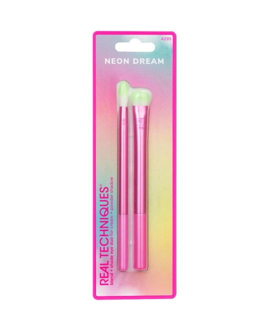 Real Techniques Набор кистей для макияжа глаз Neon Dream, 2шт (1)