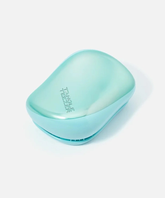 Tangle Teezer Расческа для волос Compact Styler Frosted Teal Chrome (1)