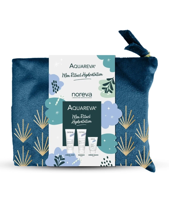 Noreva Набор питательный увлажняющий для сухой кожи Aquareva (Увл. крем д/лица 24 ч, 40 мл, Увл. маска 50 мл, Вос.крем д/рук 24ч 50мл), 140мл
