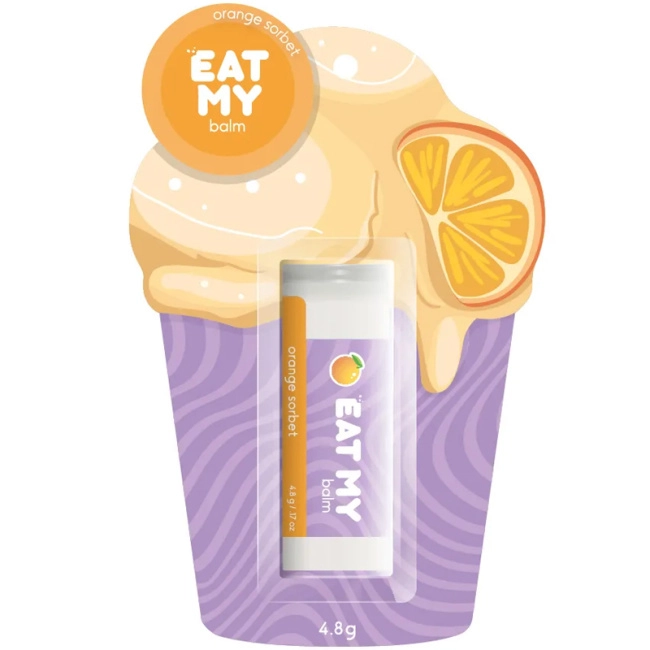 EAT MY Бальзам для губ "Апельсиновый сорбет", 4.8г