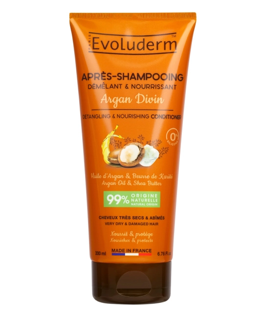 Evoluderm Питательный кондиционер с маслами Арганы и Ши для очень сухих и поврежденных волос, 200мл