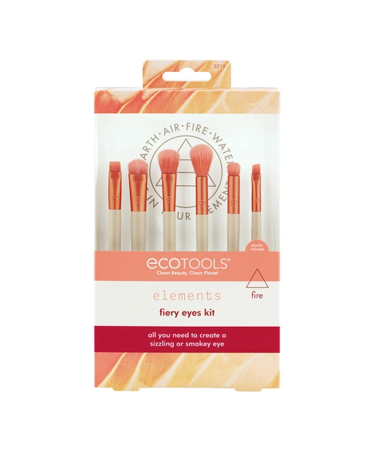 EcoTools Набор кистей для макияжа глаз Elements, 6шт (2)