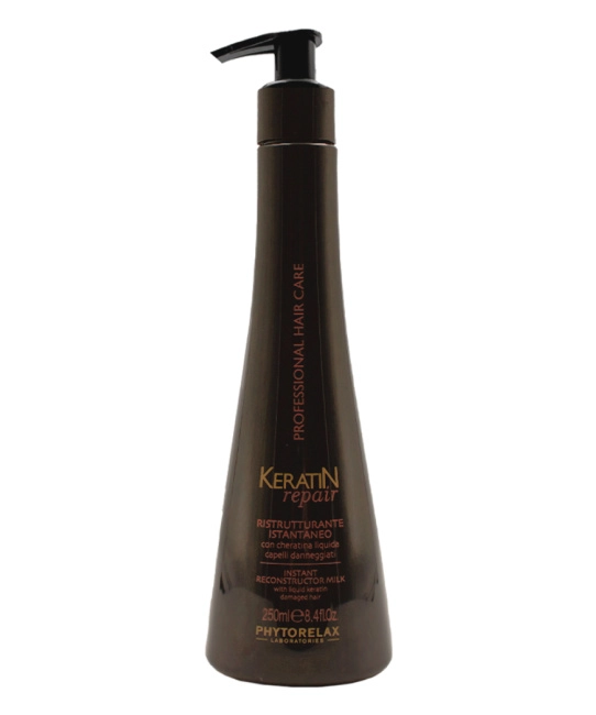 Phytorelax Молочко для волос с кератином восстанавливающее LABORATORIES KERATIN , 250мл 