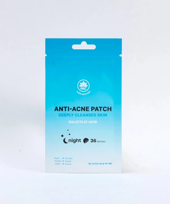 NAME SKIN CARE NAME SKIN CARE Патчи от прыщей Чистая кожа с Салициловой Кислотой Ночные Anti-Acne NIGHT Patch Salicylic Acid Deeply Cleanses Skin, 36 штук, 36шт (1)