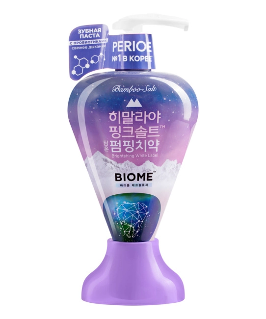 PERIOE Зубная паста с розовой гималайской солью PUMPING Himalaya Pink Salt BIOM, 285г (1)