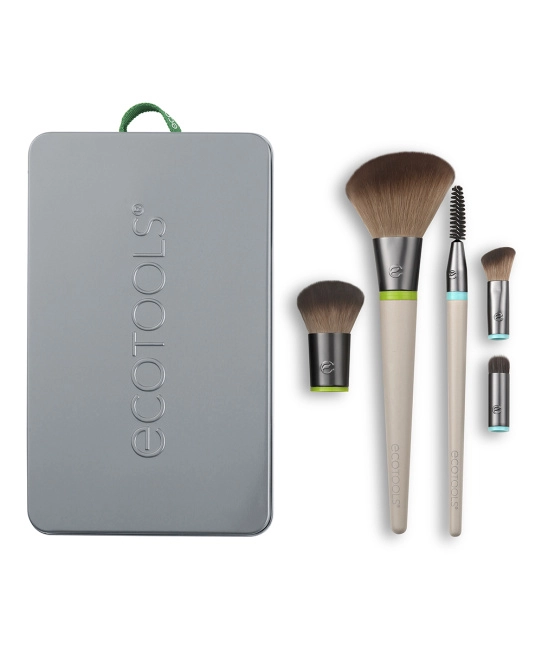 EcoTools Набор кистей для макияжа (5 сменных насадок и 2 ручки) Interchangeables, 7шт